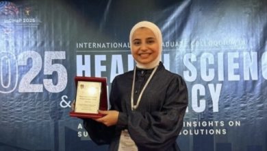 صورة رغد دويكات من جامعة النجاح تفوز بالمركز الأول بجائزة أفضل باحث شاب بالمؤتمر العلمي الدولي بكولالمبور