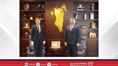 صورة وزير شؤون الكهرباء والماء يستقبل السفير الألماني لدى مملكة البحرين