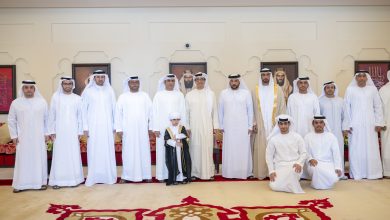 صورة منصور بن زايد يحضر أفراح الرميثي