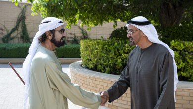 صورة رئيس الدولة يلتقي محمد بن راشد