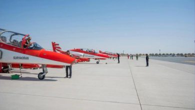 صورة وصول الطائرات المشاركة في معرض دبي للطيران 2025
