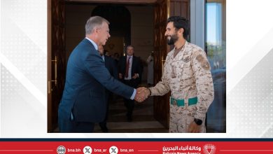 صورة سمو الشيخ ناصر بن حمد آل خليفة يستقبل وفد الجمعية البرلمانية لحلف شمال الأطلسي (الناتو)