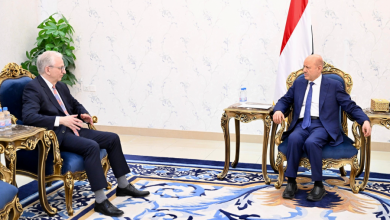 صورة العليمي يبحث مع السفير الألماني دعم الإصلاحات ووقف تدفق السلاح الإيراني للحوثيين