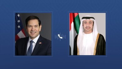 صورة عبدالله بن زايد وماركو روبيو يبحثان أهمية التوصل إلى وقف فوري غير مشروط لإطلاق النار في السودان