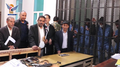 صورة محكمة حوثية في صنعاء تقضي بإعدام 17 مواطناً بتهمة التخابر مع جهات أجنبية"
