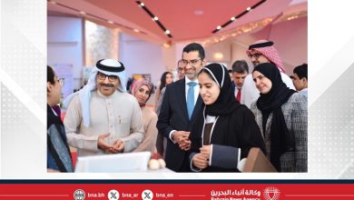 صورة وزير شؤون البلديات والزراعة ووزير التربية والتعليم يفتتحان معرض الابتكارات الزراعية الطلابية الأول