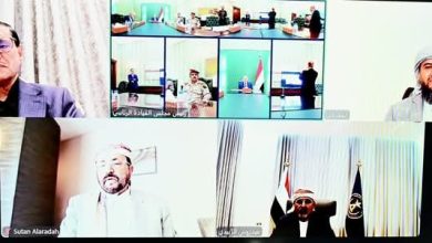 صورة من عدن.. مجلس القيادة  يجدد دعمه للحكومة ويشيد بجاهزية القوات المسلحة