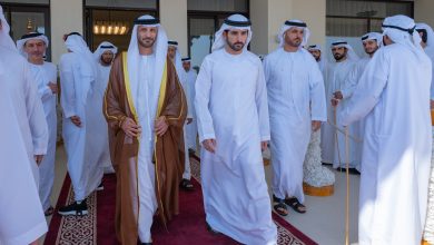 صورة حمدان بن محمد يحضر أفراح الرميثي