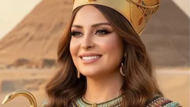 صورة ملكة فرعونية.. نيرمين الفقي تشارك في احتفالات المتحف المصري الكبير