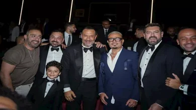 صورة عمرو يوسف ينشر صور العرض الخاص لفيلم “السلم والثعبان ٢”