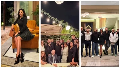 صورة 15 صورة.. إلهام وجدي تحتفل بانتهاء تصوير مسلسل “وتر حساس 2”