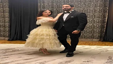 صورة أول تعليق من عريس مي عز الدين بعد زواجهما