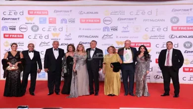 صورة عمرو الليثي وأحمد مجدي على السجادة الحمراء في افتتاح مهرجان القاهرة ال