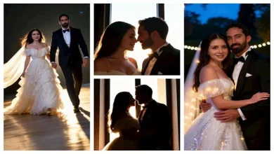 صورة بفستان الزفاف.. 20 صورة لـ مي عز الدين وعريسها بالذكاء الاصطناعي