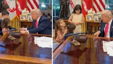 صورة طفل يفاجئ ترامب بسؤال عفوي.. لن تتوقع رد الرئيس (فيديو)