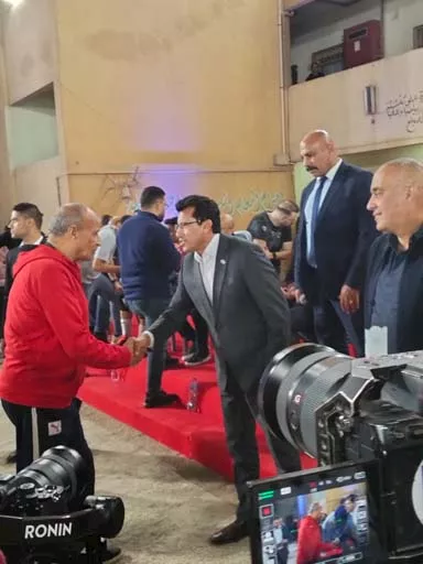 تكريم محيي أراجوز من وزير الرياضة
