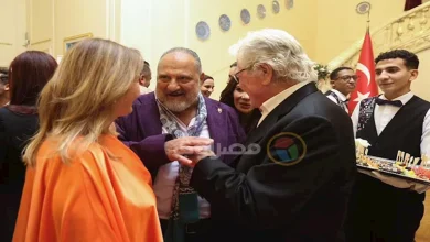 صورة خالد الصاوي ويسرا ومنة فضالي.. نجوم الفن يشاركون في حفل السفارة التركي