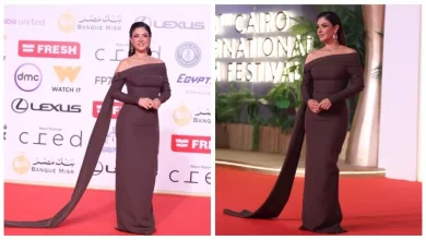 صورة الفنانة بسمة تخطف الأنظار في مهرجان القاهرة السينمائي