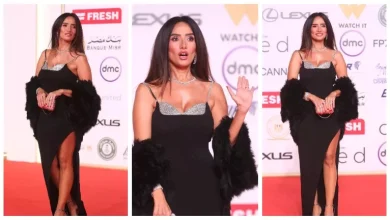 صورة “فستان بفتحة ساق”.. زينة رضا تتألق على “ريد كاربت” مهرجان القاهرة السي