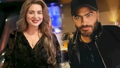 صورة مي عز الدين تتمنى الشفاء لـ تامر حسني