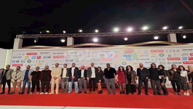 صورة أبطال فيلمي “اليعسوب” و”الحياة بعد سهام” في العرض الخاص بالقاهرة السين