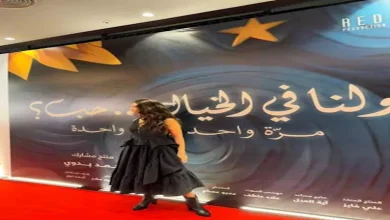 صورة بسنت أبو باشا تحتفل مع أبطال فيلم “ولنا في الخيال حب” بعرضه في السينما