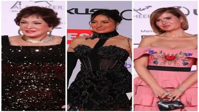 صورة نرمين الفقي جذابة.. 16 صورة لنجمات بفساتين قصيرة في مهرجان القاهرة