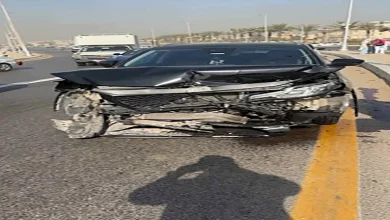 صورة نجاة أحمد بتشان من حادث سير مروع