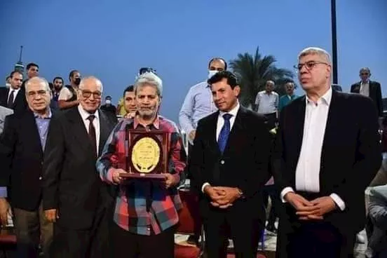 تكريم سعيد الحافي من وزير الرياضة
