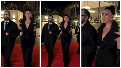 صورة “فستان بفتحة ضهر”.. غادة عبدالرازق تخطف الأنظار في مهرجان دبي السينمائ