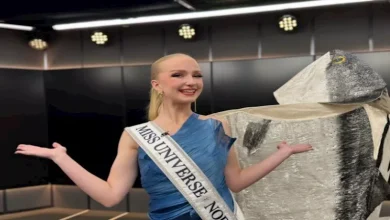 صورة “تشبه سمكة السلمون”.. إطلالة صادمة لملكة جمال النرويج تشعل السوشيال مي