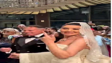 صورة أروى جودة ترقص مع عريسها على الـ”دف والرق” (صور)
