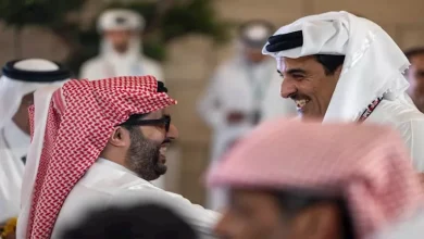 صورة تركي آل الشيخ ينشر صورة ويعلق:” تشرفت بالسلام على سمو الشيخ تميم بن حم