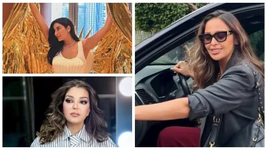 صورة جوري بكر جريئة ونادين الراسي بفستان طويل.. 10 لقطات لنجوم الفن خلال 24