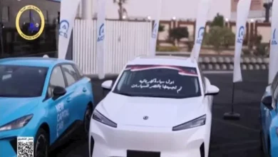 صورة سيارات كهربائية سبقت سيارة النصر للعمل “تاكسي” بالعاصمة الجديدة