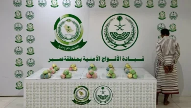صورة القبض على شخص لترويجه 6 كيلو غرامات من القات في عسير  أخبار السعودية