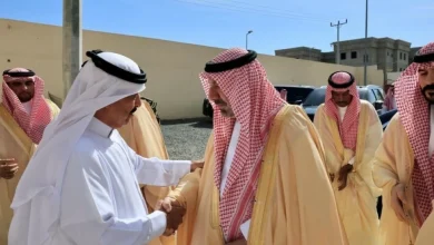 صورة أمير نجران يعزي آل قريشة وآل نصيب  أخبار السعودية