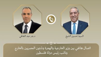 صورة خلال اتصال مع الشيخ..وزير خارجية مصر : الترتيبات الأمنية في قطاع غزة تتسم بطابع مؤقت تمهيداً لتمكين السلطة الفلسطينية
