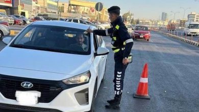 صورة | إدارة السير تبدأ حملتها الشتوية.. جانب من الجهود الميدانية مع بدء الحملة