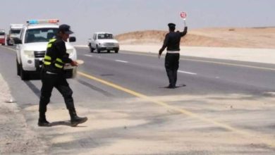 صورة | الدوريات الخارجية تضبط حافلة على “الصحراوي” بحمولة زائدة (80 راكبا)