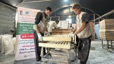 صورة | “الخيرية الهاشمية” تطلق حملة إطعام جديدة في غزة لتوزيع 15 ألف رغيف خبز