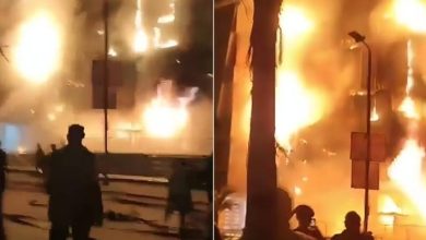 صورة | حريق هائل يلتهم “مول شهير” في مدينة العبور بمصر (فيديو)