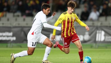 صورة | منتخب فلسطين ينهي جولته الأوروبية بخسارة أمام كتالونيا