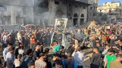 صورة | الاحتلال: اغتيال القيادي “في القسام علاء الحديدي” وأطفاله في قصف مركز وسط غزة