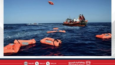 صورة إنقاذ 45 مهاجرًا غير نظامي قبالة سواحل طبرق في ليبيا