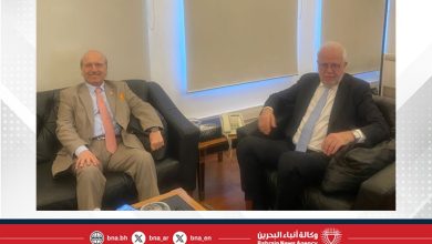 صورة وزير العدل بالجمهورية اللبنانية يستقبل سفير مملكة البحرين لدى بيروت والمقيم في دمشق