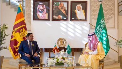 صورة وزير الخارجية يستعرض مع نظيره السريلانكي العلاقات الثنائية