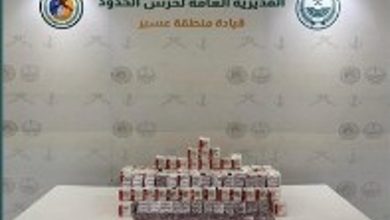 صورة حرس الحدود بعسير يحبط تهريب أكثر من 25 ألف قرص خاضع لتنظيم التداول الطبي