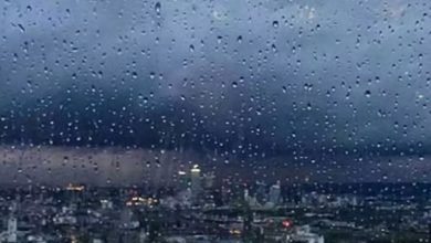 صورة أمطار وتساقط للبرد على منطقة حائل