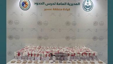 صورة إحباط تهريب أكثر من 130 ألف قرص مخدر بمنطقة عسير